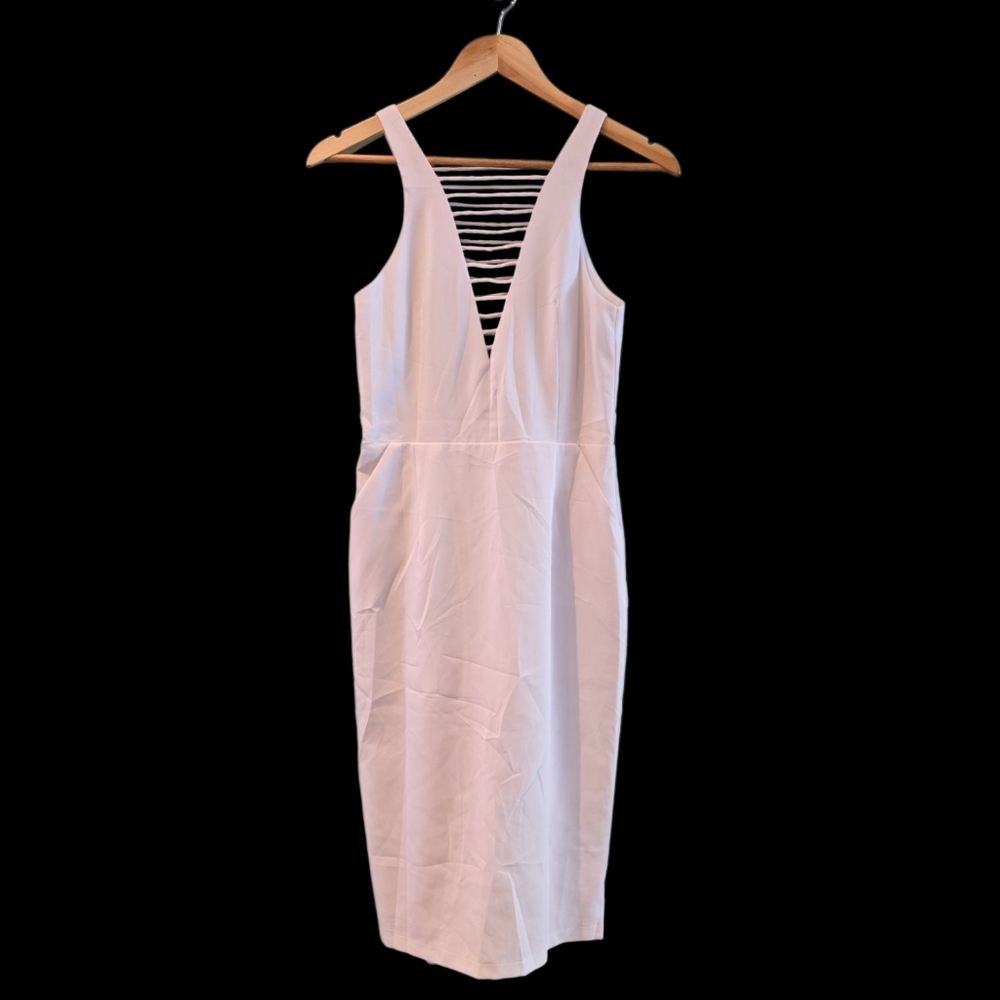 NWT White Fox Boutique RUNWAY White Dress Sz. M